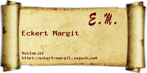 Eckert Margit névjegykártya
